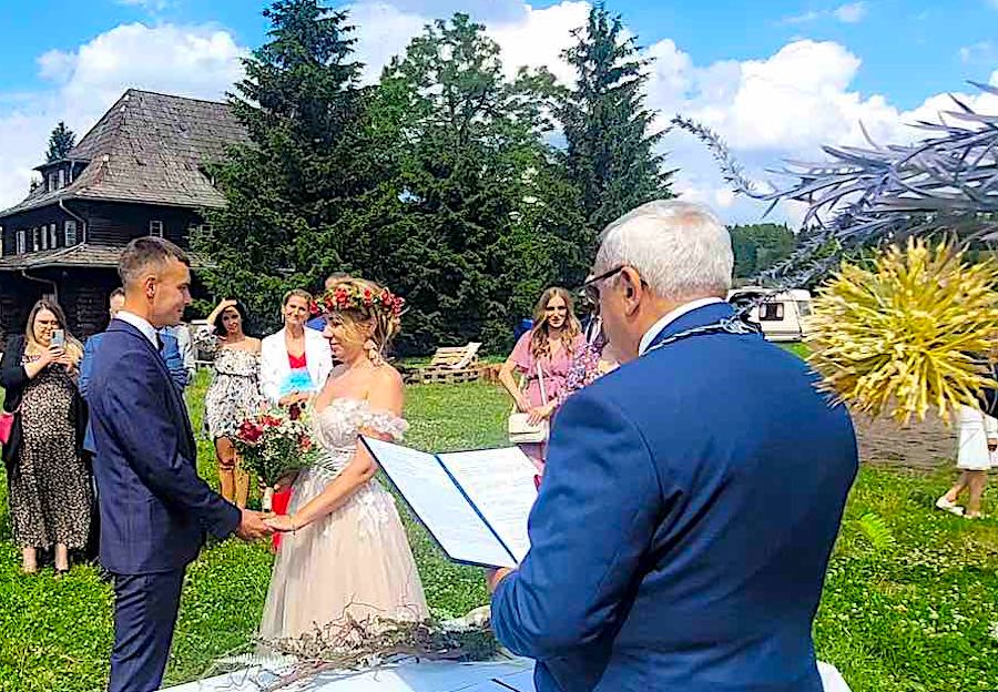Ślub w plenerze - tym razem w Andrzejówce