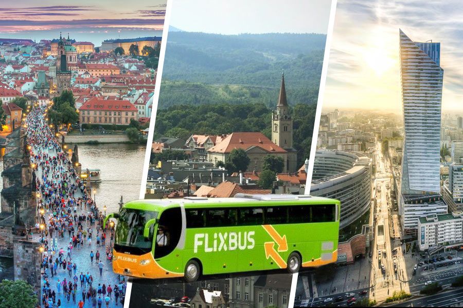 FlixBusem z Wałbrzycha do Pragi i Warszawy