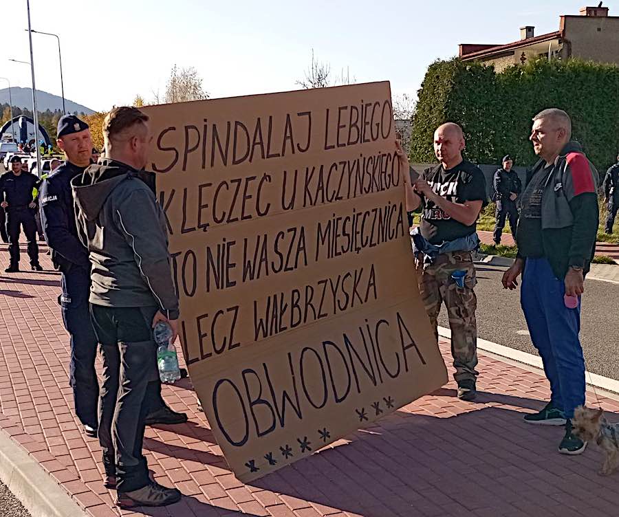Protest przeciwko premierowi Morawieckiemu