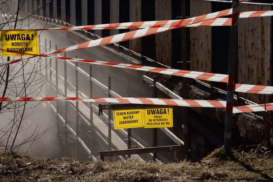 Prace remontowe wiaduktu drogowego na ul. Krakowskiej w Boguszowie-Gorcach