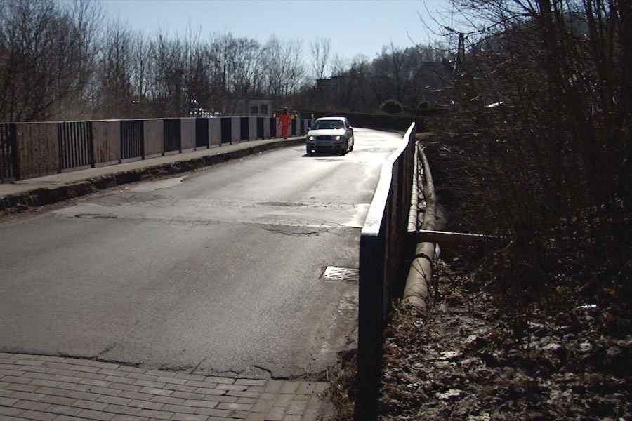 Remontowany wiadukt drogowy na ul. Krakowskiej w Boguszowie-Gorcach